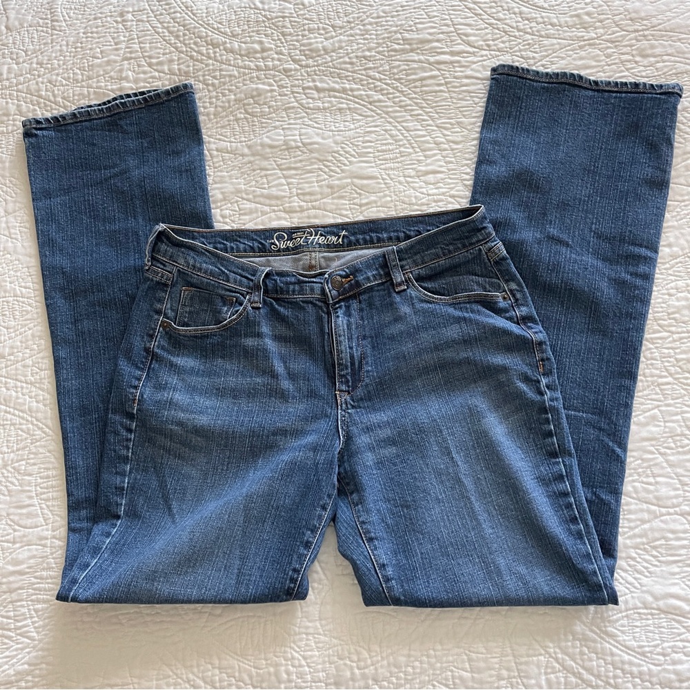Old Navy Sweetheart Bootcut Women's Jeans Medium Blue Wash Size 10 Long